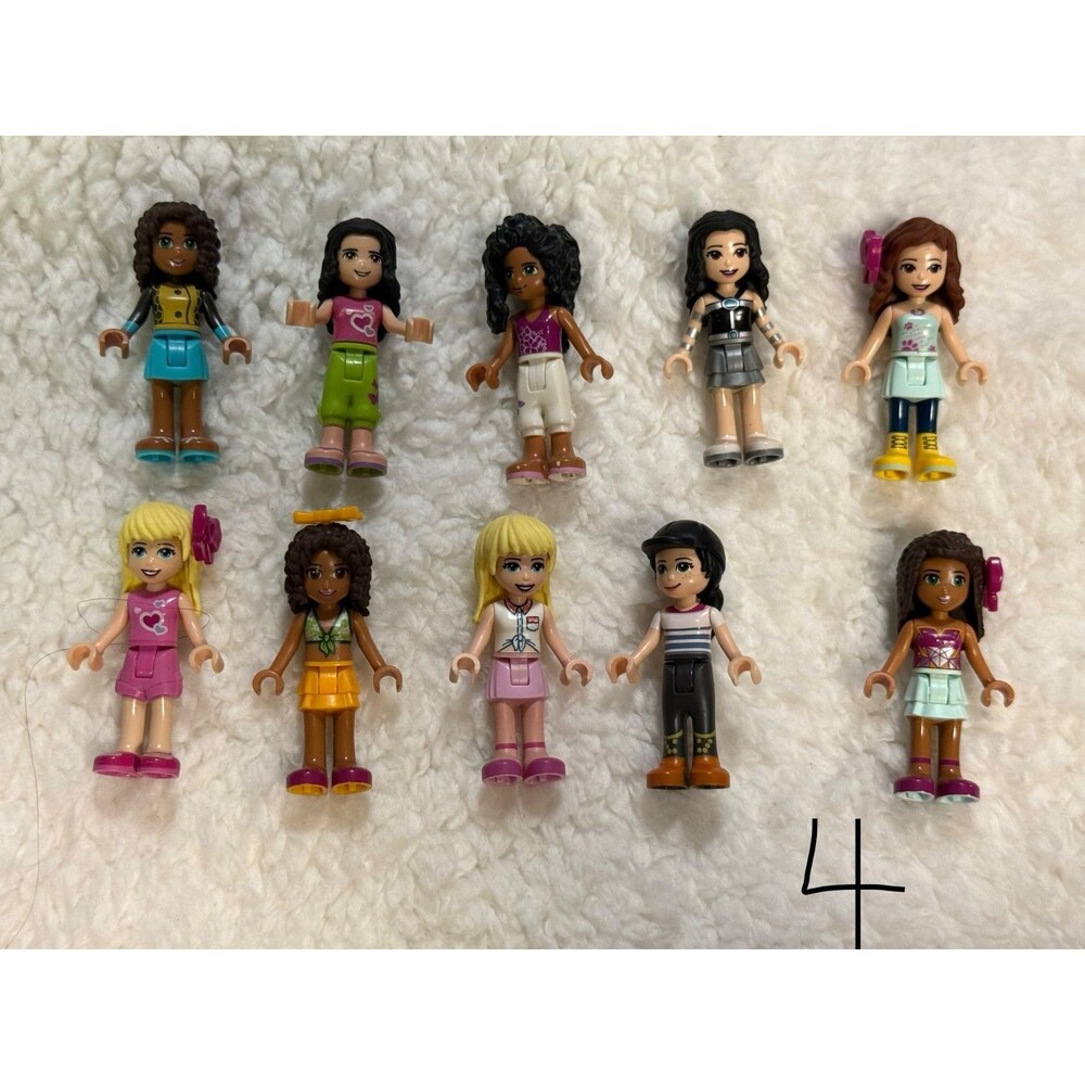 LEGO FRIENDS Mini Doll Lot of 10 Female Minifigure Characters mix/match POC